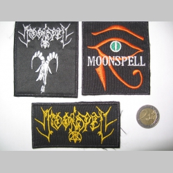 Moonspell, vyšívaná nášivka, cena za 1ks!!! skladom už len s bielou výšivkou.